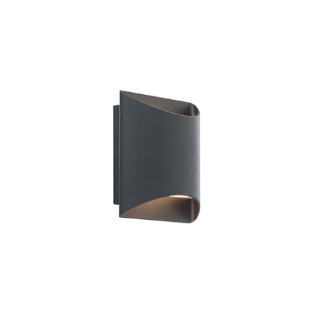 Dweled Duet 6in LED Wall Sconce 3-CCT 2700K-3000K-3500K Set to 3000K in Black WS-55206